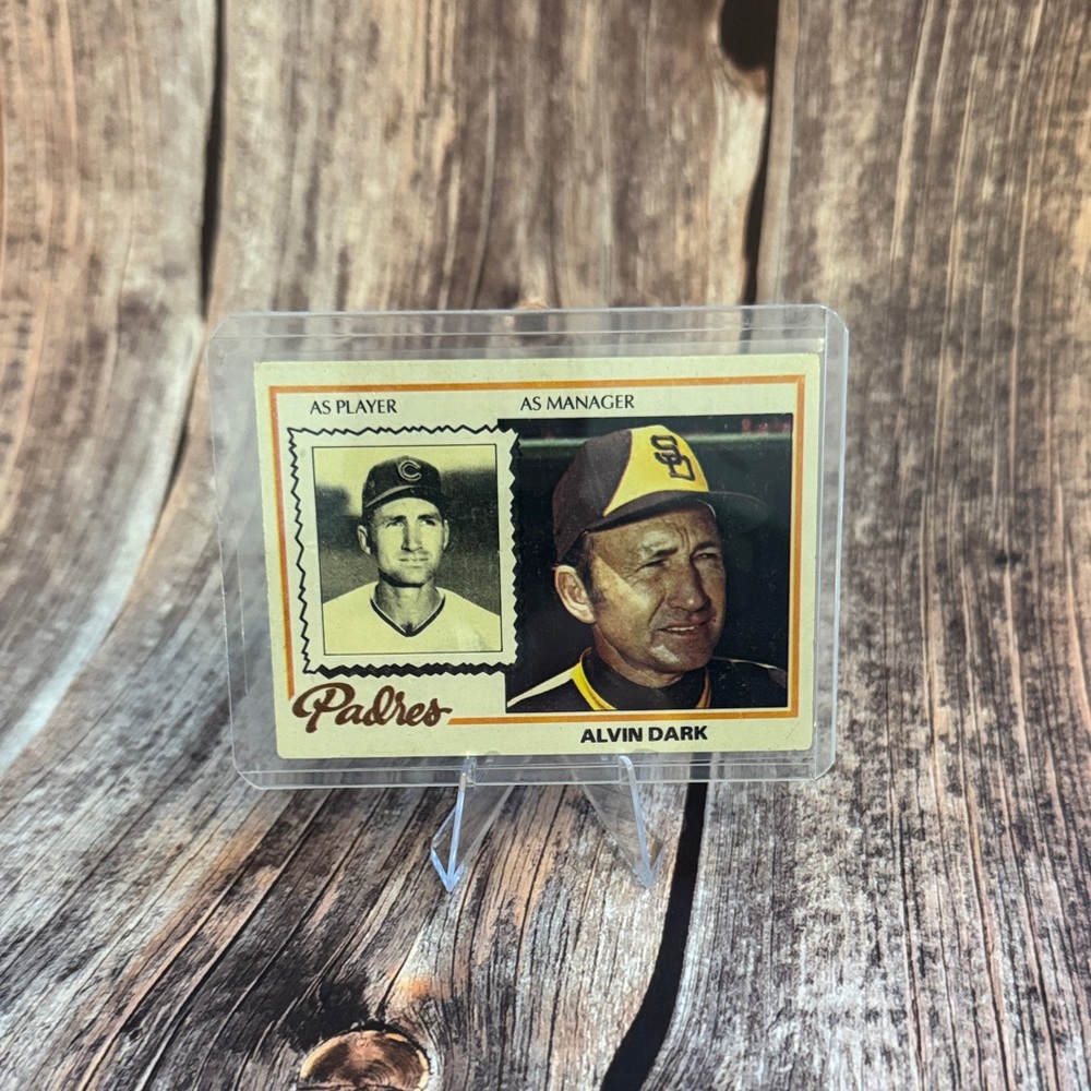Vintage 1978 Topps Alvin Dark #467 Padres Baseball Trading Card Item #ME5557